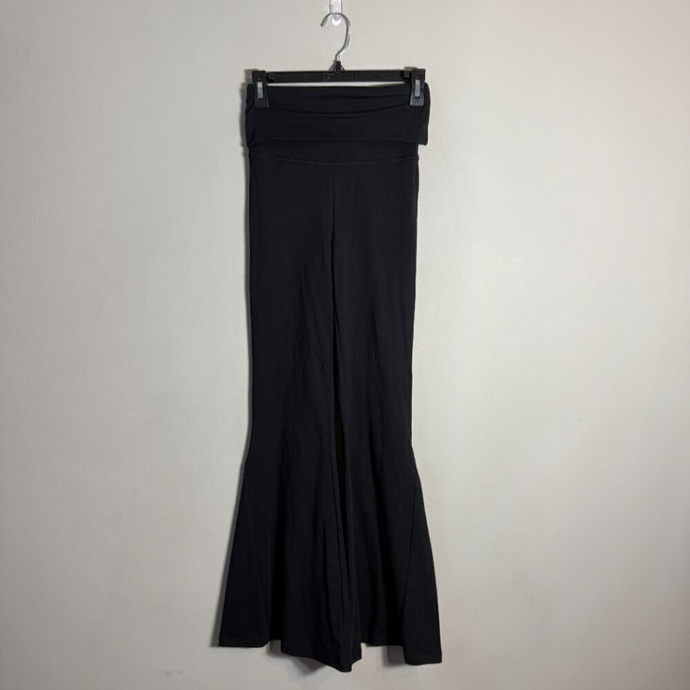 Offline by Aerie OG Foldover Super Flare Leggings Womens Small Black Active NWOT - Picture 2 of 12